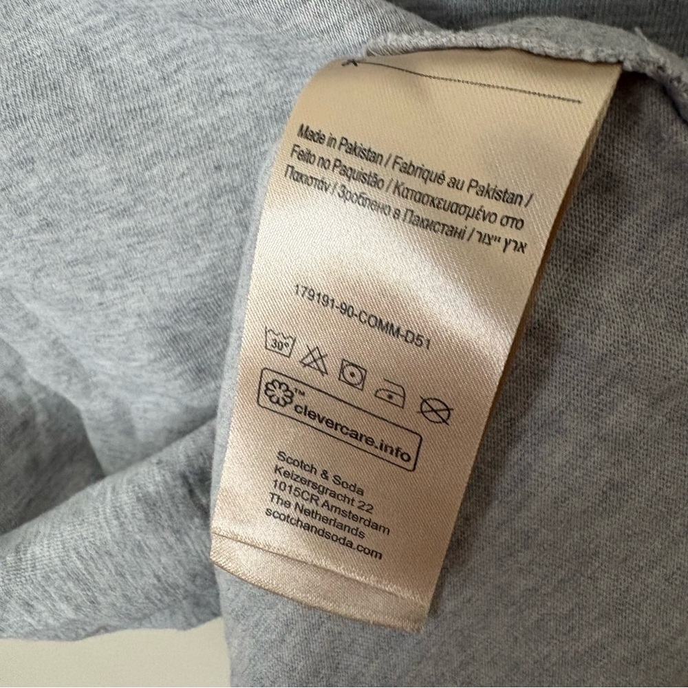 Scotch & Soda Light Gray Short Sleeve Tee - Picture 5 of 5